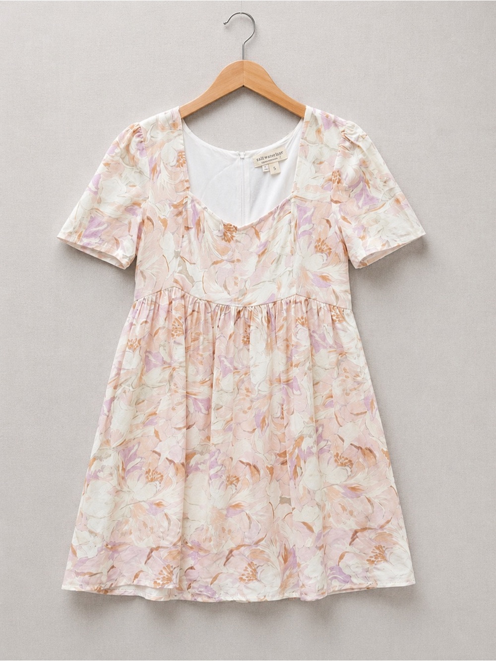 Saltwater LUXE Cam Pink Cream Floral Dress